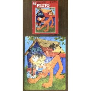 Walt Disney's Pluto Jigsaw Puzzle • Whitman • 100 Pieces 14 x 18 • COMPLETE